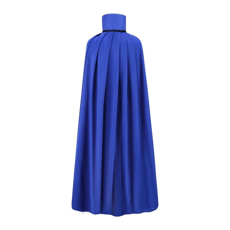 عباءة الهالوين ذات اللونين متوسطة الطول لمصاصي الدماء مع ياقة واقفة وإغلاق ربطة عنق للحفلات التنكرية وأداء المسرح للجنسين والكبار