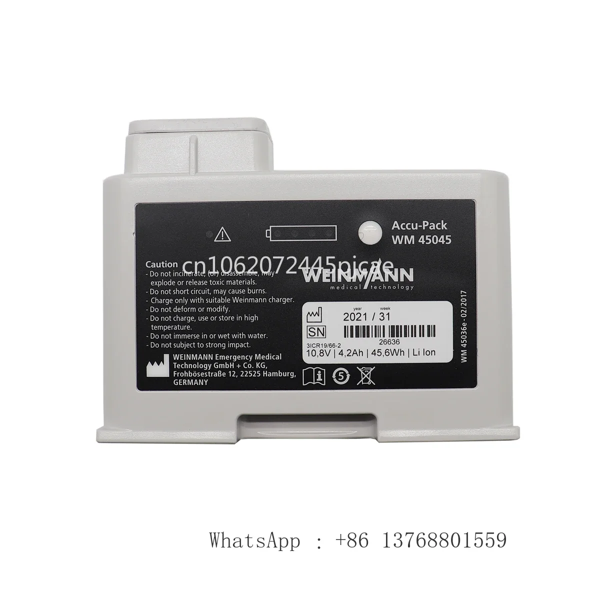 Weinmann WM45045 Meducore Original Medical Battery