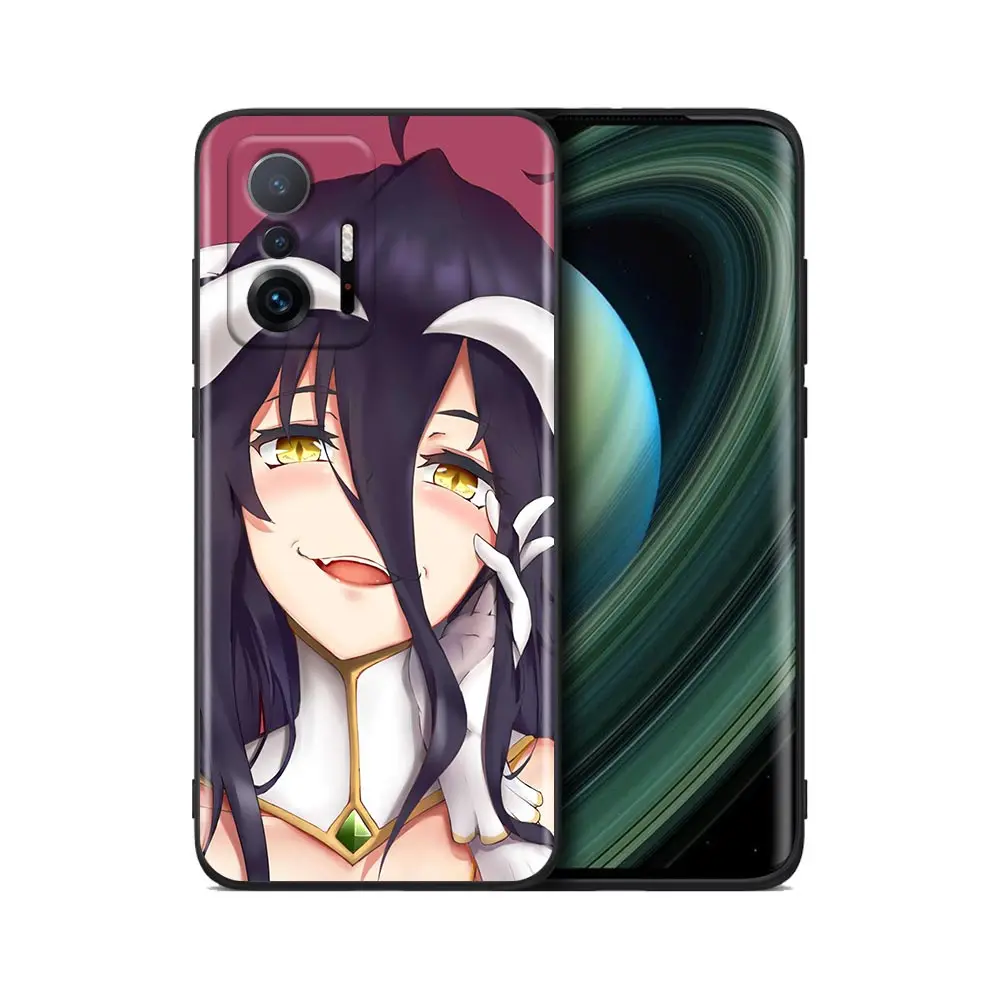 Game Albedo Overlord Art Anime Case For Xiaomi Mi 11 Lite 5G NE 11T 11X 12 Pro Cases Fundas Poco X3 M3 F3 M4 Pro Soft Cover