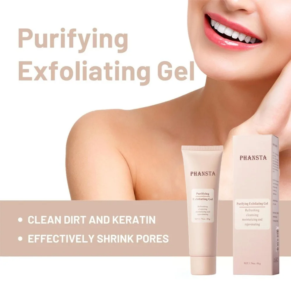 Moisturizing Exfoliating Gel Lighten Skin Tone Shrink Pores Exfoliating Face Scrub Deep Cleansing Exfoliating Gel For Face