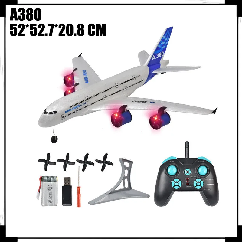 Rc Plane A380 747 Airbus Fixed Wing Foam Aircraft Model Three Channel Remote Control Glider Model Toy Giftwing Toy Boy Gift