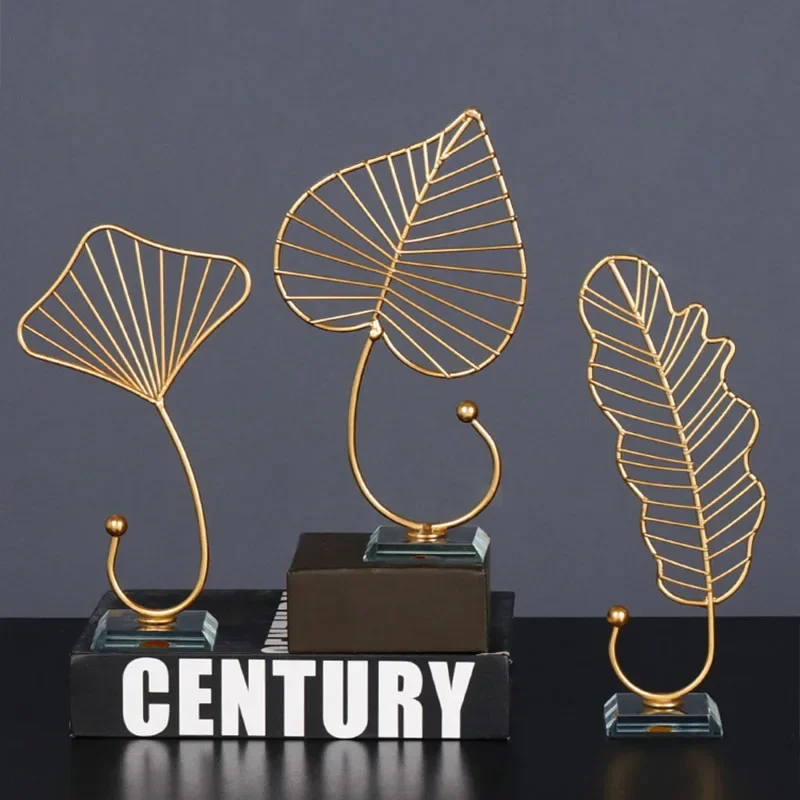 Leaf Decoration Art Ginkgo Plant Crafts Counter Surface Office