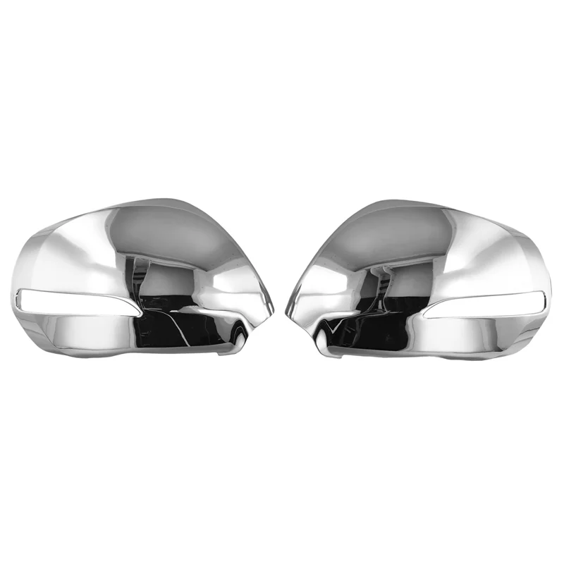 ABHY-Car Styling Side Mirrors Glossy Pairs Cover Accessories For  3008 2009-2015 Rearview Rear View Overlay