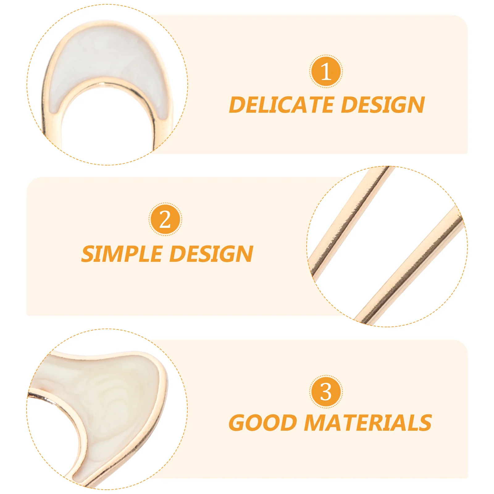 

2Pcs U-Shaped Hairpins Vintage Metal French Hair Sticks for Bun Hairstyle Durable Elegant Hair Accessories for Women