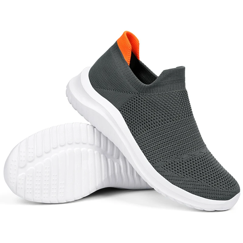 

Slip On Women and Men Sneakers Cushion Brisk Mesh Walking Shoes For Unisex Daily Casual Shoes Lightweigh Socks Shoe Breathable