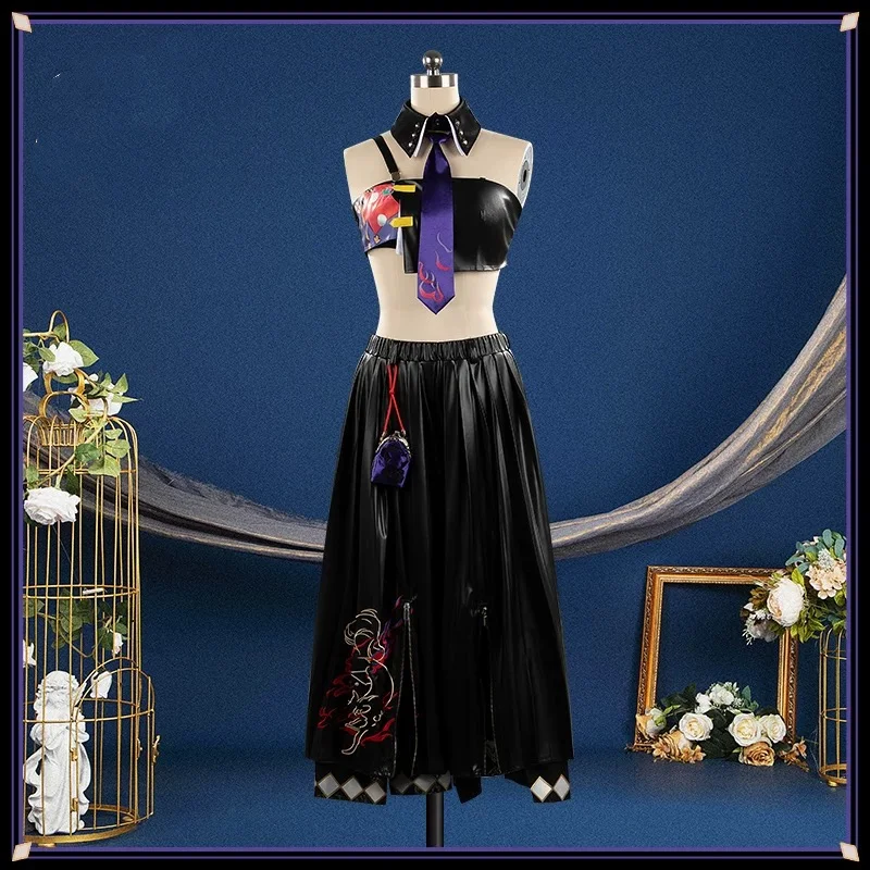 COWOWO الفرسان Kichisei تأثيري حلي كوس لعبة أنيمي زي حفلة الهالوين لعب دور الملابس الملابس #3