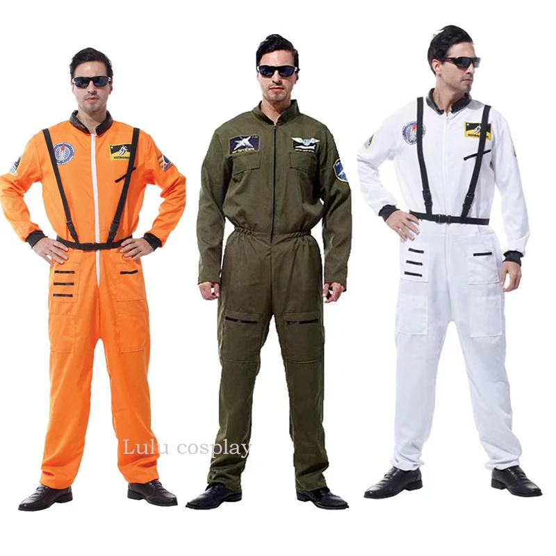 

Halloween Men's Space Suit Stage Performance Clothing Cos Space Flight Jumpsuit Adult Astronaut Clothes