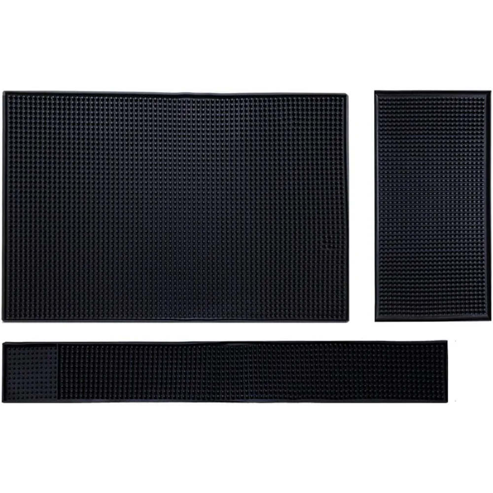 Estera de Bar, estera de goma para secado de platos, esteras antideslizantes para encimera, estera para tazas resistente al calor, esteras para cafetería, accesorios de cocina para el hogar