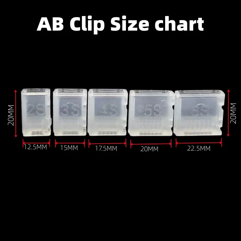 10/20pcs/lot  2S-6S Lipo Battery Balance Head Protector AB Clip, JST-XH Balance Plug  Safety Cover for RC Drone FPV Quadcopter