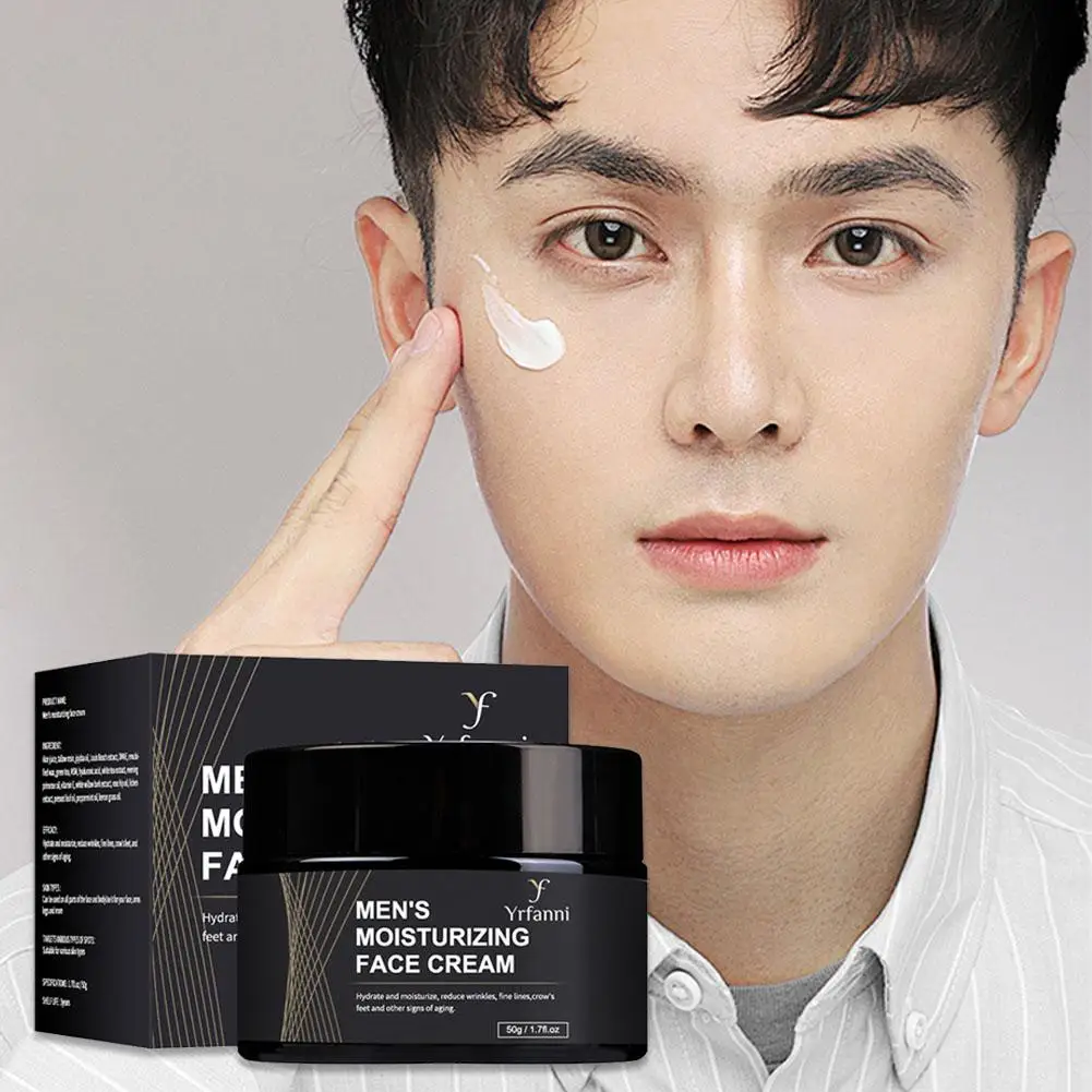 50g Moisturizing Face Cream Moisturizing Anti-wrinkle Cream Fighting Cream Face beauty Aging Line Light Care Skin for Men