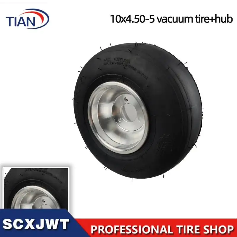 10x4.50-5 wheels, puncture resistant tires, durable enhanced traction,  for go kart drifting car tires