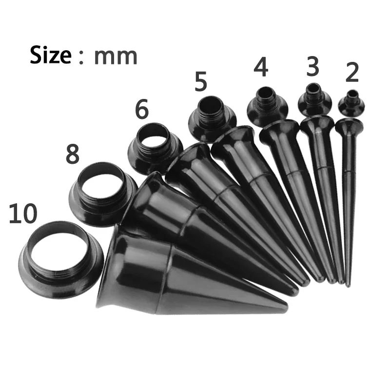 1 Piece Ear Stretcher Kit Piericing Earrings Surgical Stainless Steel Ear Plugs 11mm Expander Gauges Flesh Tunnel Body Jewelry