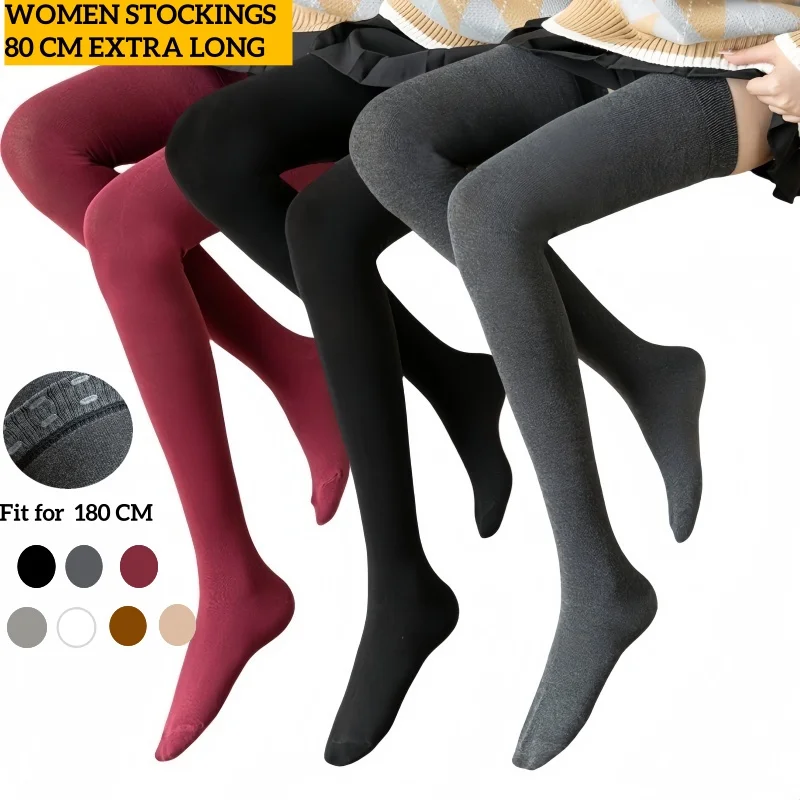 1/2 Pcs Spring Autumn Women Cotton Stockings Breathable Over Knee Socks Thigh Highs Korean Style High-Quality Winter Long Socks