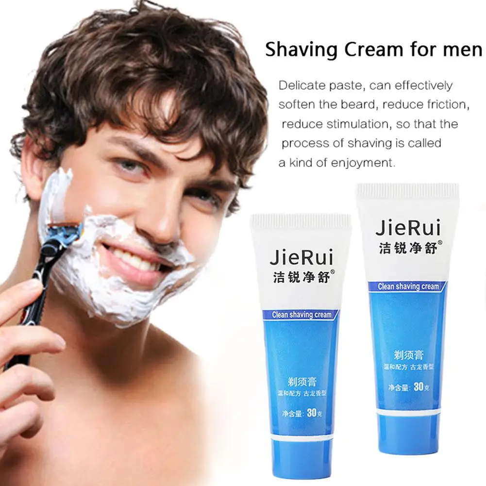 30g Men Shaving Cream Soft Beard Gentle Moisturizing Shaving Cream For Refreshing Cleaning Softening Beard Foam Shaving For M1I4