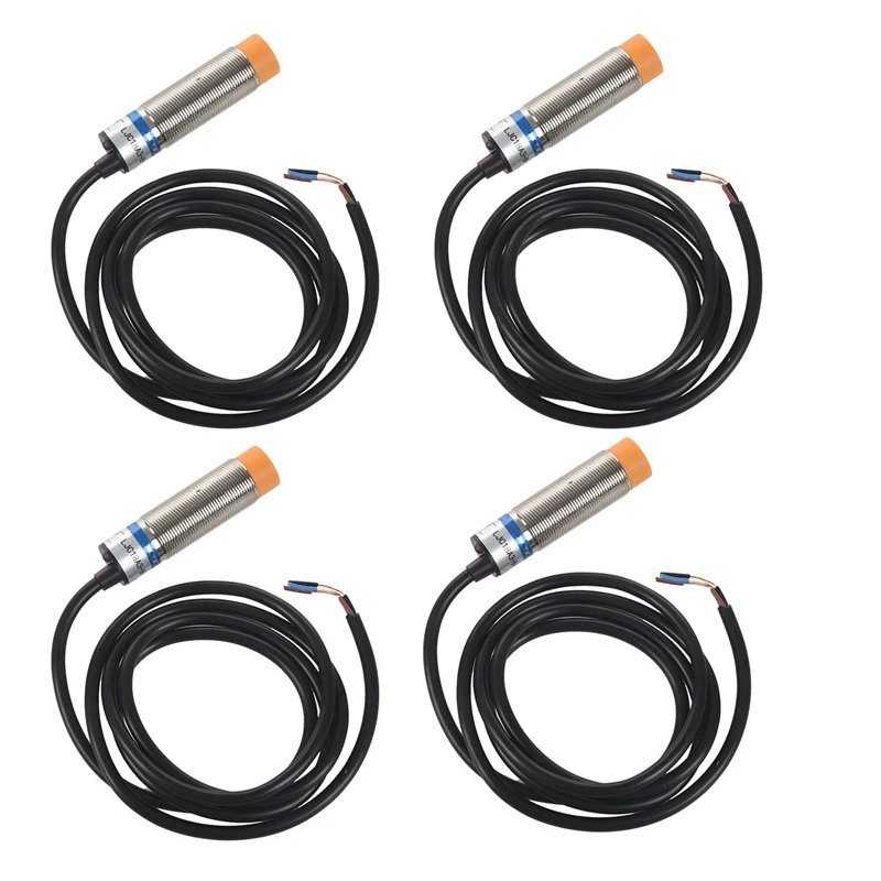 4X LJC18A3-H-Z/BX 1-10Mm Capacitance Proximity Sensor Switch NPN NO DC 6-36V 300MA