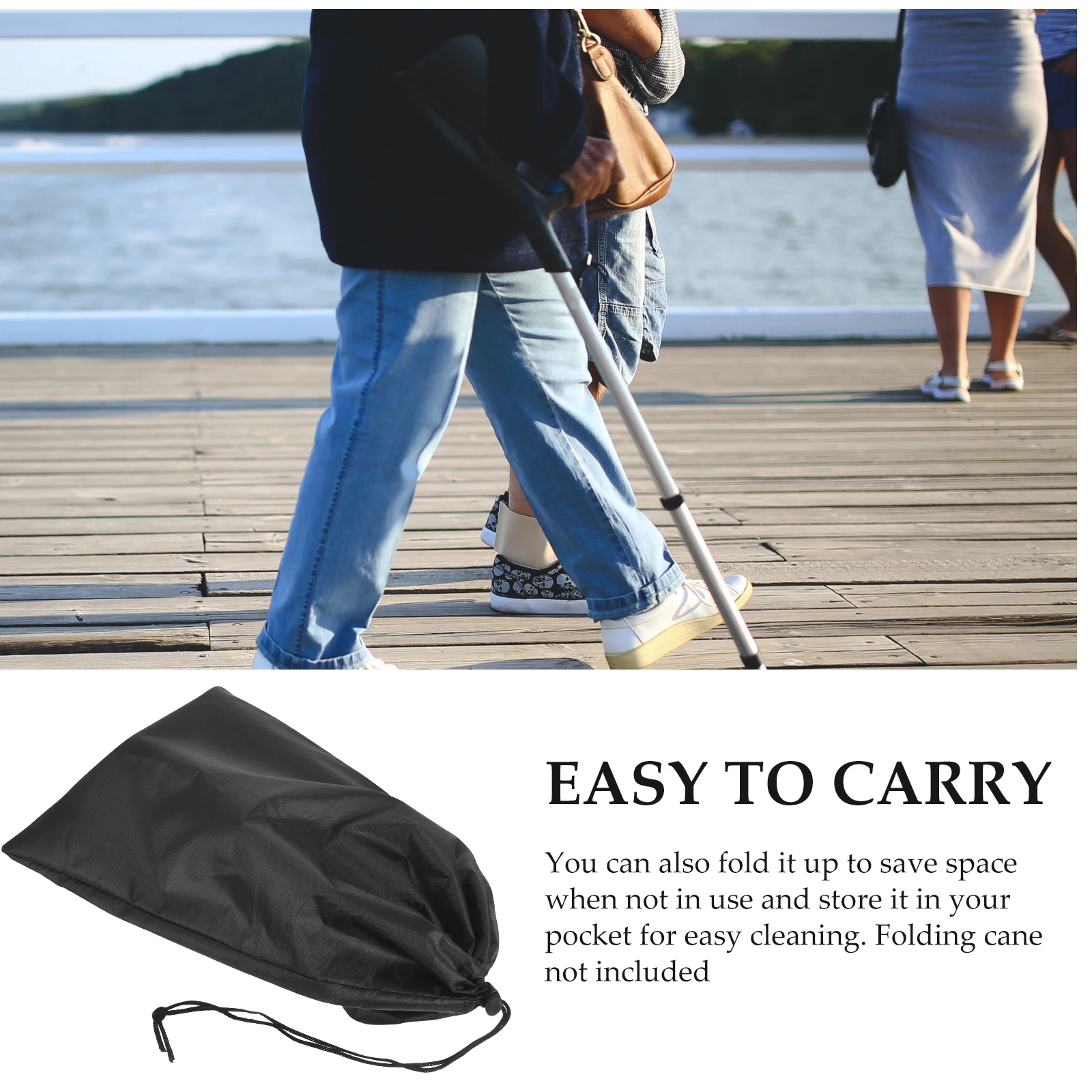 

8 Pcs Alpenstock Accessories Walking Stick Clips Storage Clasps Rotatable Handcuffs Shape