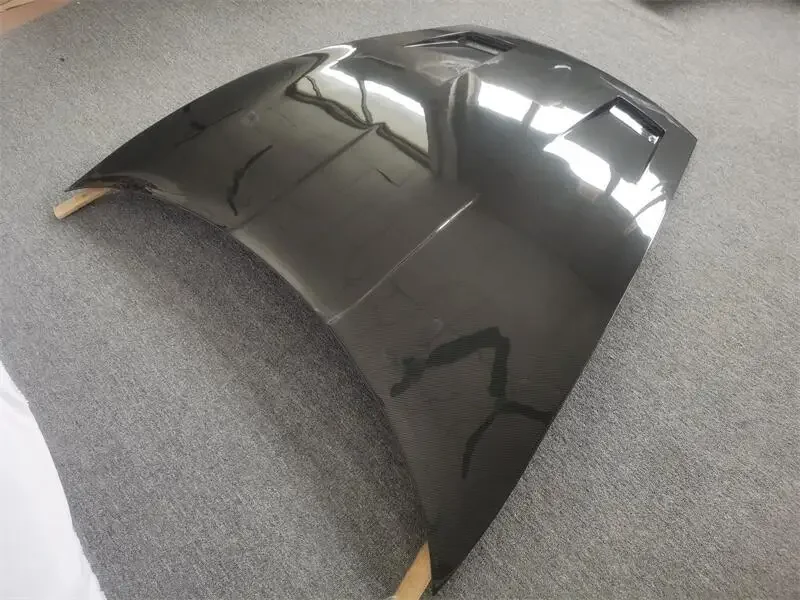 

carbon fiber engine cover for porsche taycan bonnet hood cm style