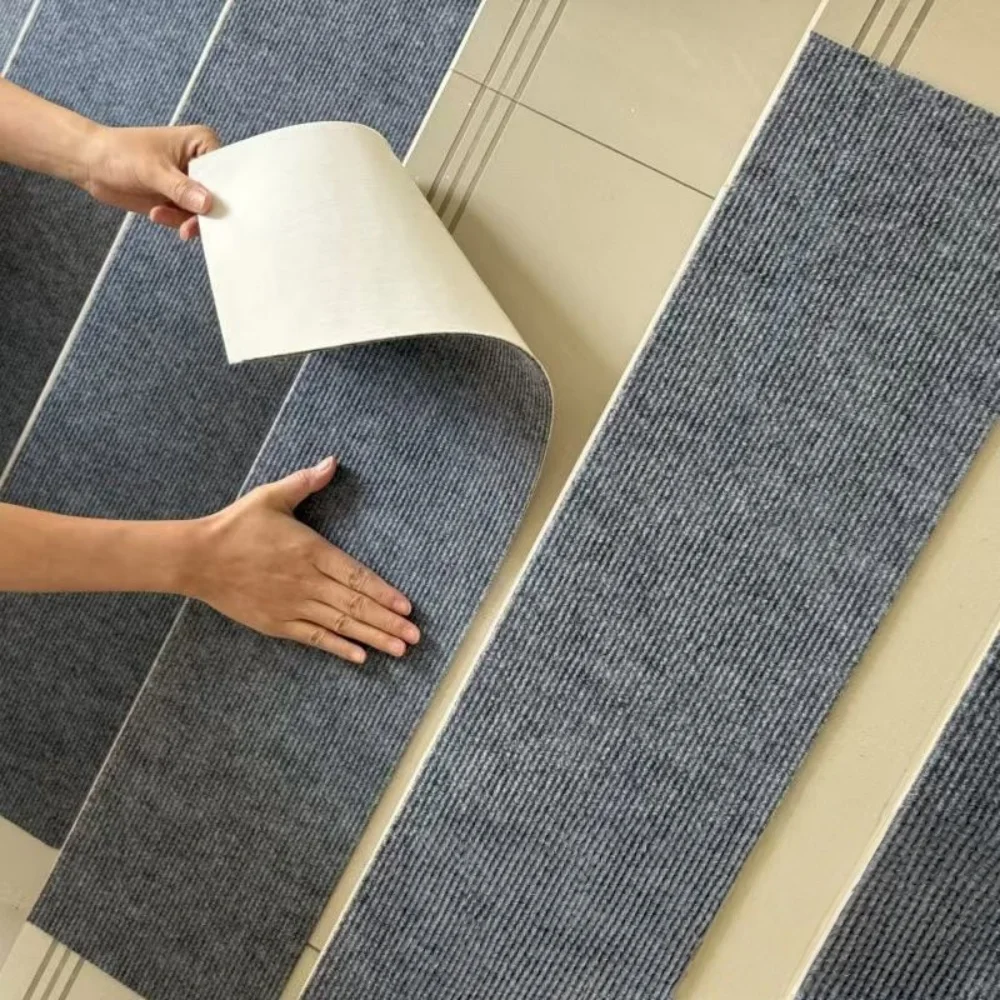 1PC 20x80cm Self-Adhesive Anti-Slip Stair Tread Pads,Silent Step Stickers, Wear-Resistant Foot Mats, Peel-and-Stick Installation