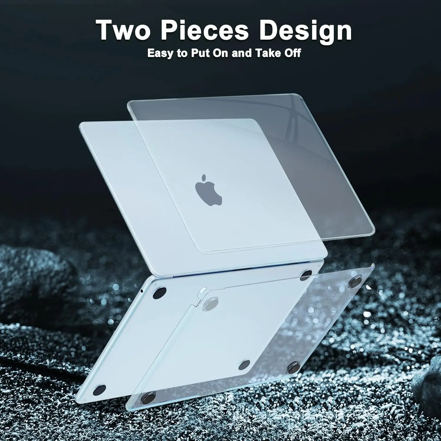 케이스 2025 Macbook Air 13 15 인치 케이스 M4 A3240 A3241 A2681 A2337 Pro 14 16 A3185 A2918 A3403 A2780 A2338 하드 쉘 커버