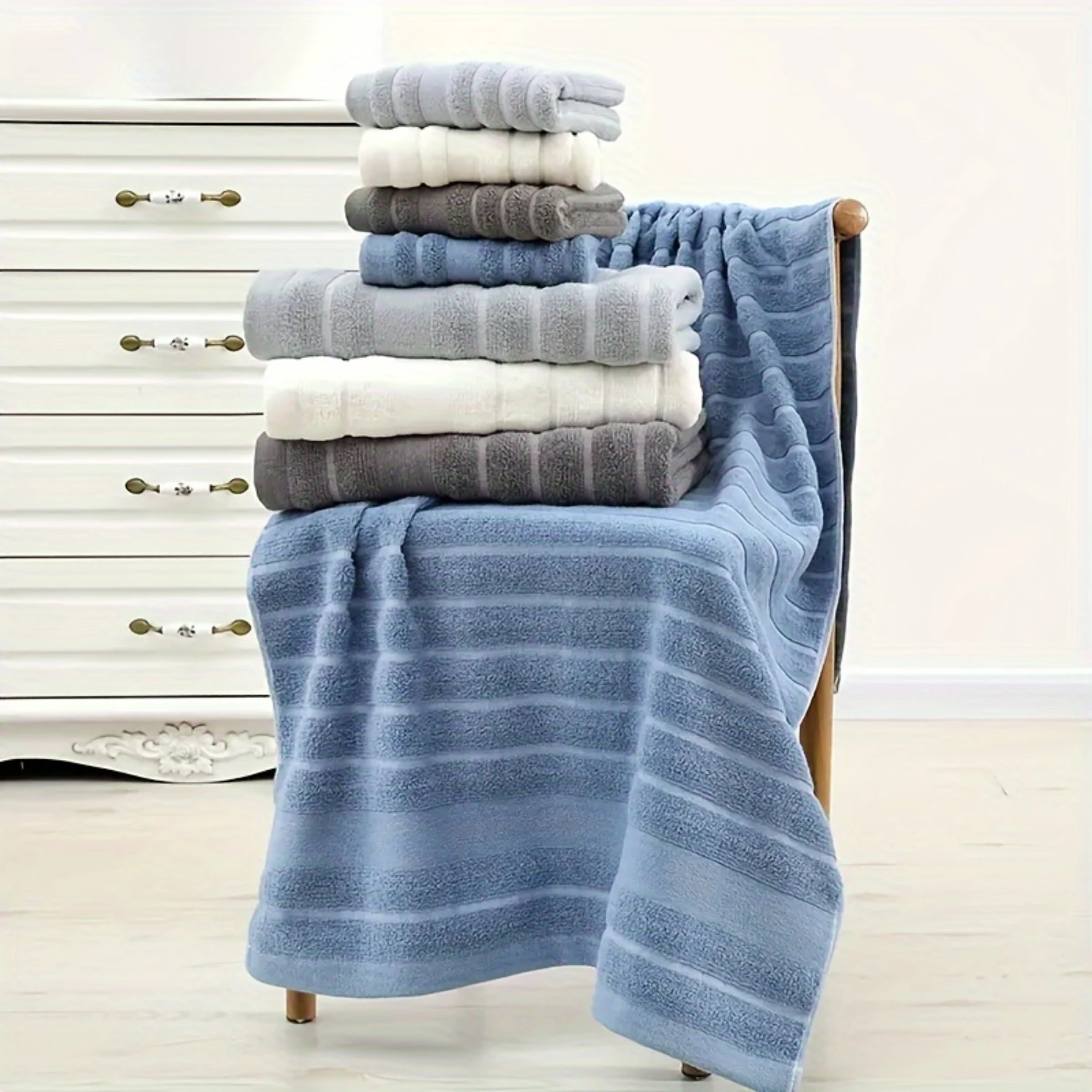 Toalla de baño de algodón de 2 piezas