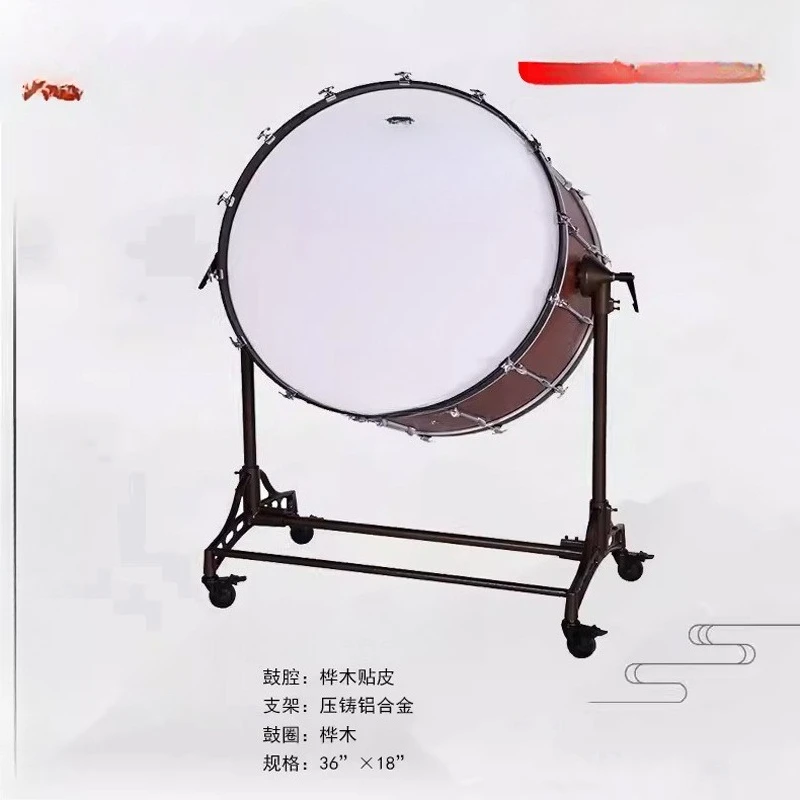 Drum Band Bass Snare Drum JBBD4018 with Drum Stand Cover, Drumstick Music Machine