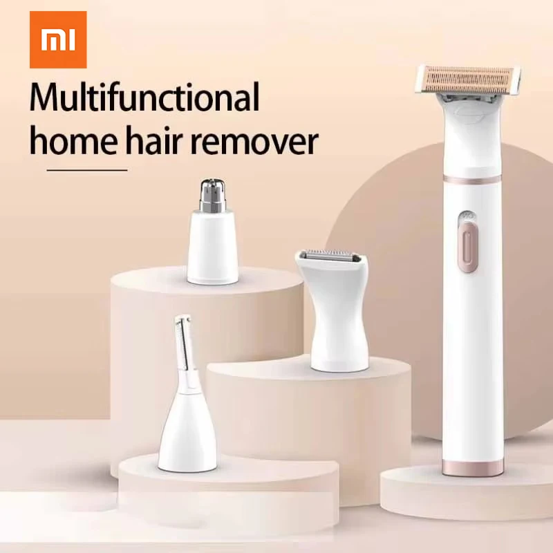 

Xiaomi mijia 5 in 1 Multifunctional Women Painless Eyebrow Face Trimmer Razor Lady Facial Body pubic Tummy hair trimmer women