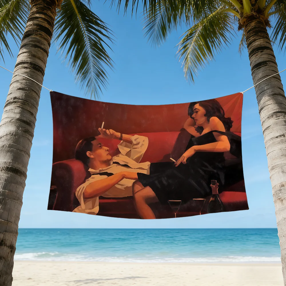 Scottish Artist J-Jack Vettriano flag Best Price For Outdoor Camping Party Club Banner Decoration Ornaments