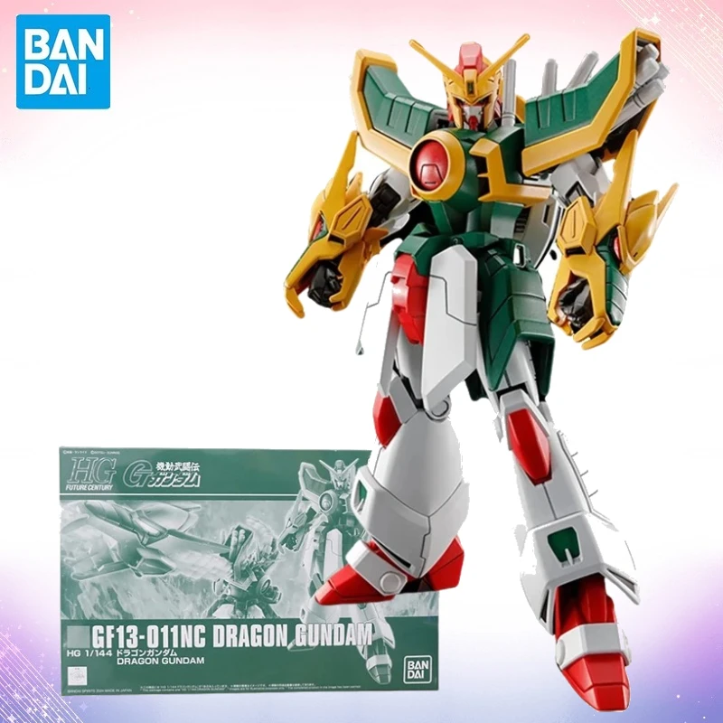 

В наличии Bandai GF13-011NC Dragon Gundam аниме фигурки Коллекция Gunpla мобильный костюм игрушки для мальчиков подарки FRS WB