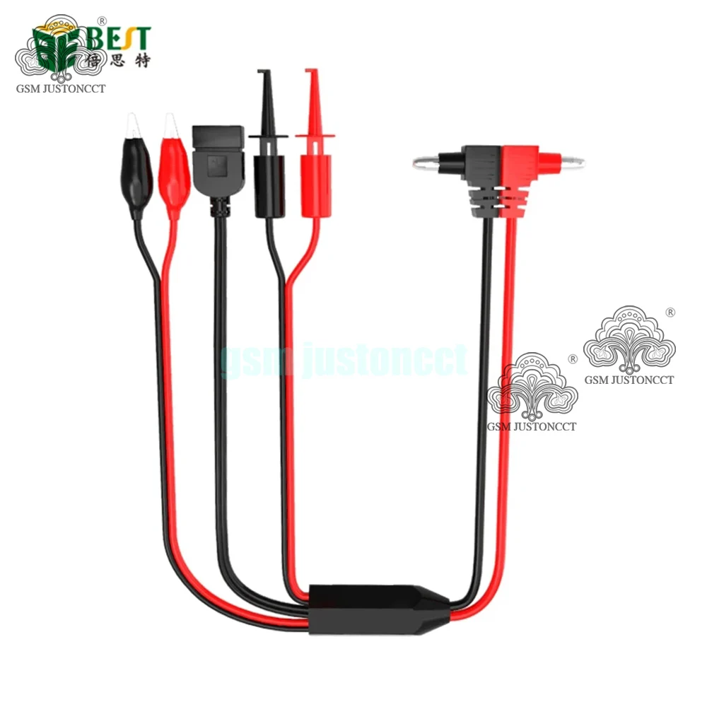 BST-059 Mobile Phone Repair Special Power Cord Test Line DC Stabilized Power Supply Multi-port Interface Cable With USB Port