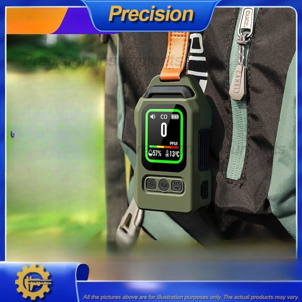 

Детектор газа 4 в 1, уличный монитор углекислого газа CO, сигнализация с длительным сроком службы батареи, магнитная задняя часть для кемпинга, пешего туризма, безопасности