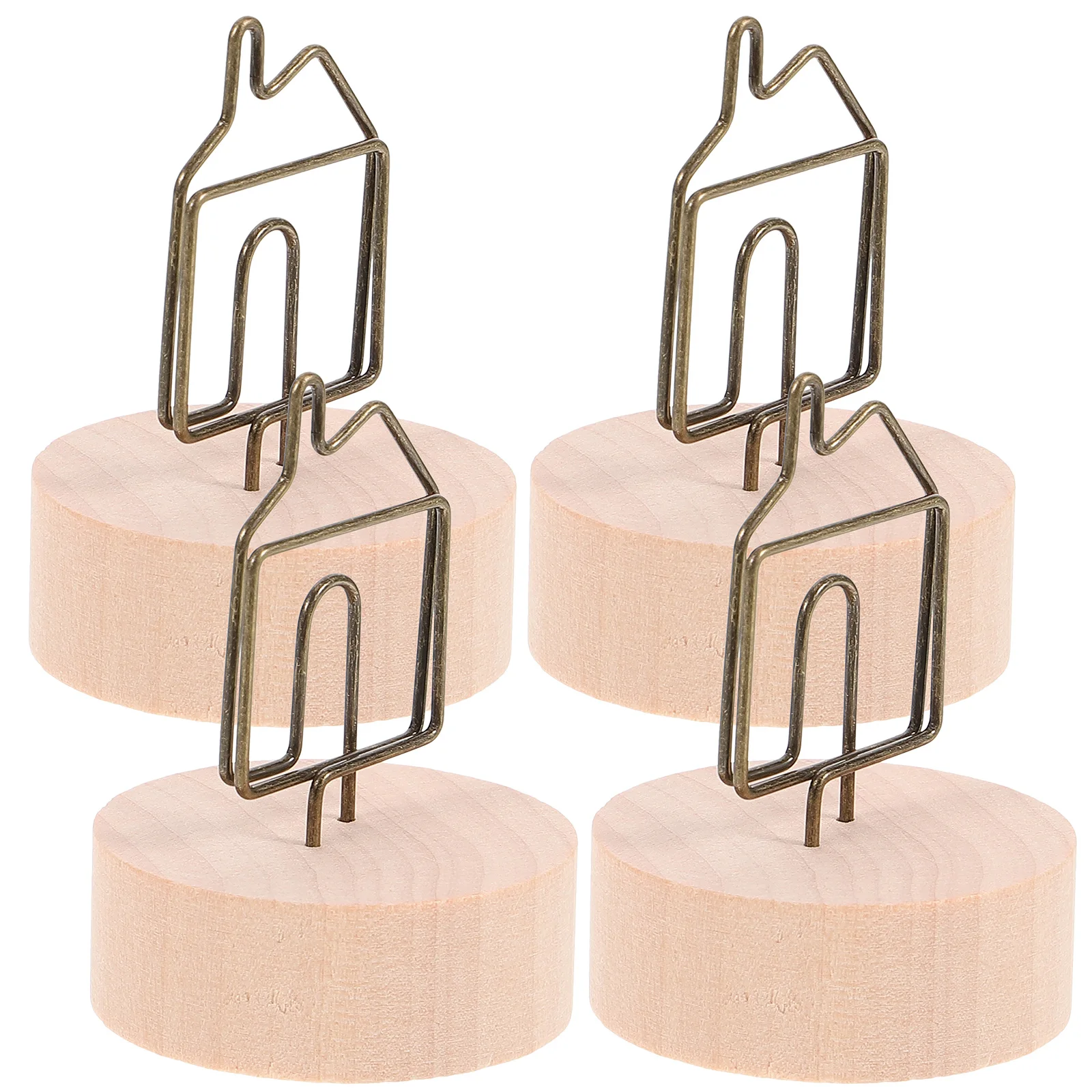 4 Pcs Photo Memo Clips Sturdy Desktop Holders for Wedding Birthday Graduation Baby Shower Reusable Table Number Name Paper Clip