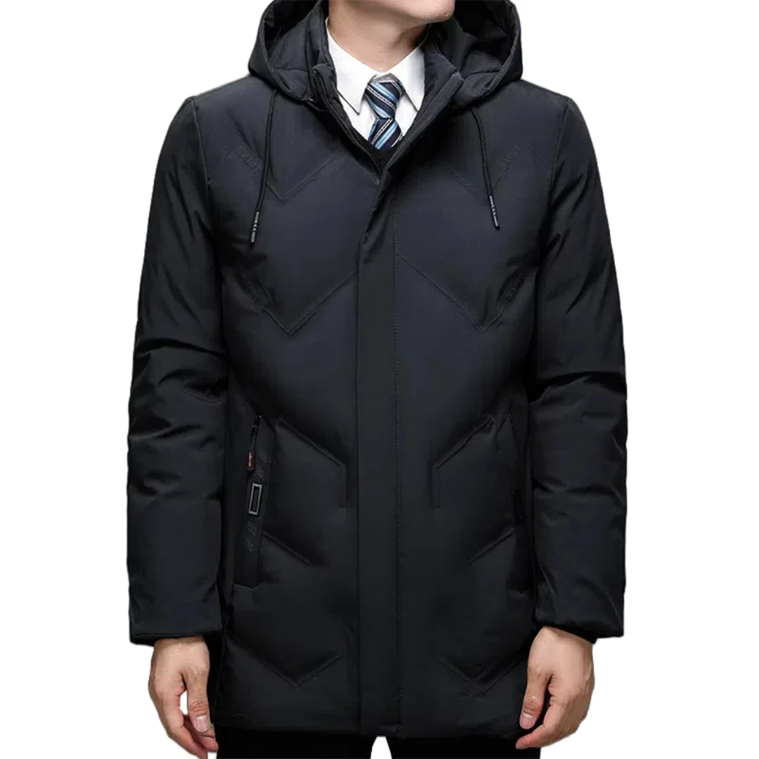 

winter middle-aged thick warm cotton jacket, detachable hooded Cotton padded Parkas men's Parkas dad's cotton jacket