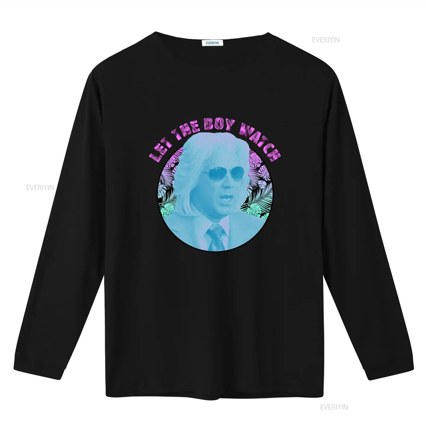Ashley Schaeffer Let The Boy Watch Fashion Print T Shirt For  vintage Washed Stretched Unisex Soft graphic Versatile fashion