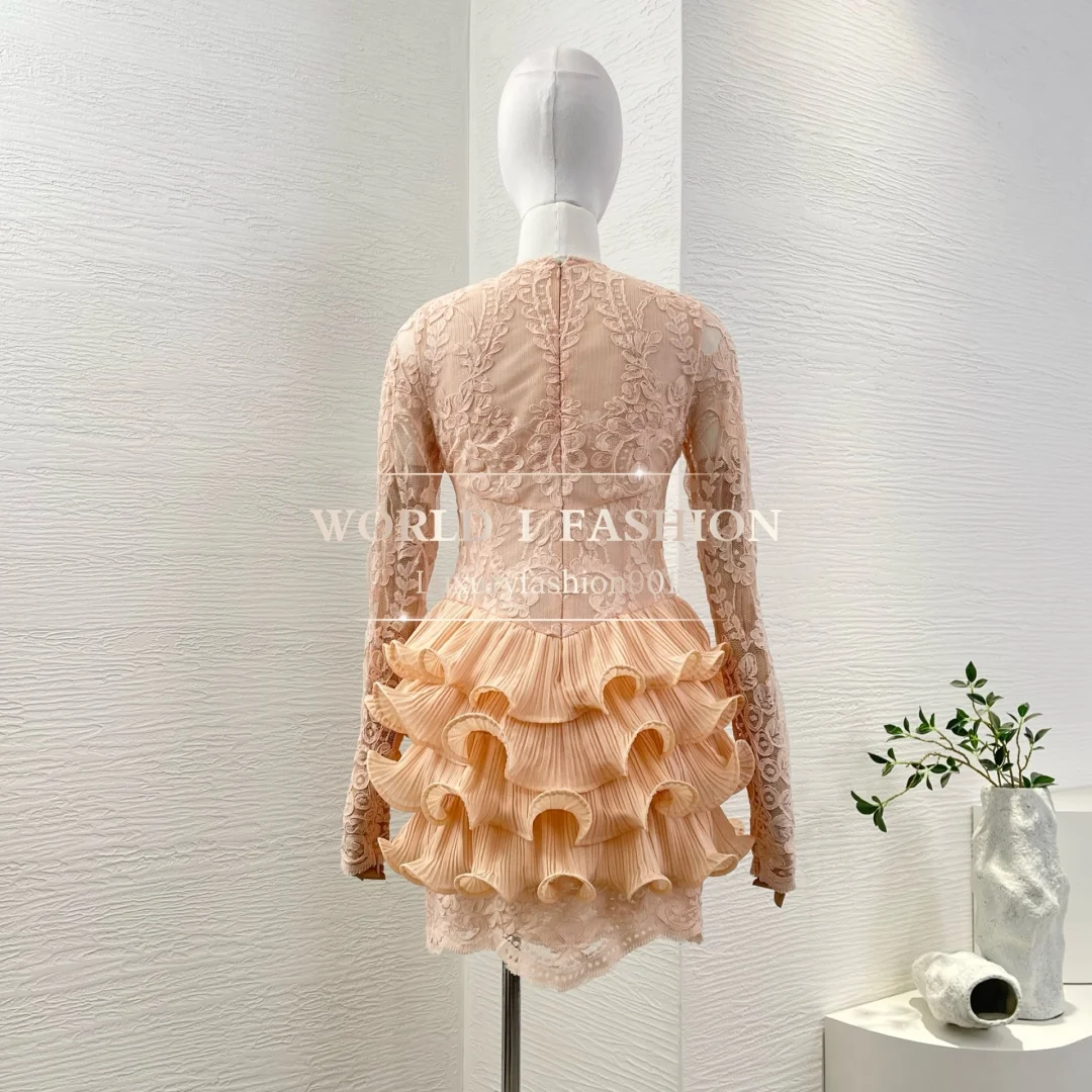 2025Midi Dresses for Women Long Sleeve High Quality As Picuture
