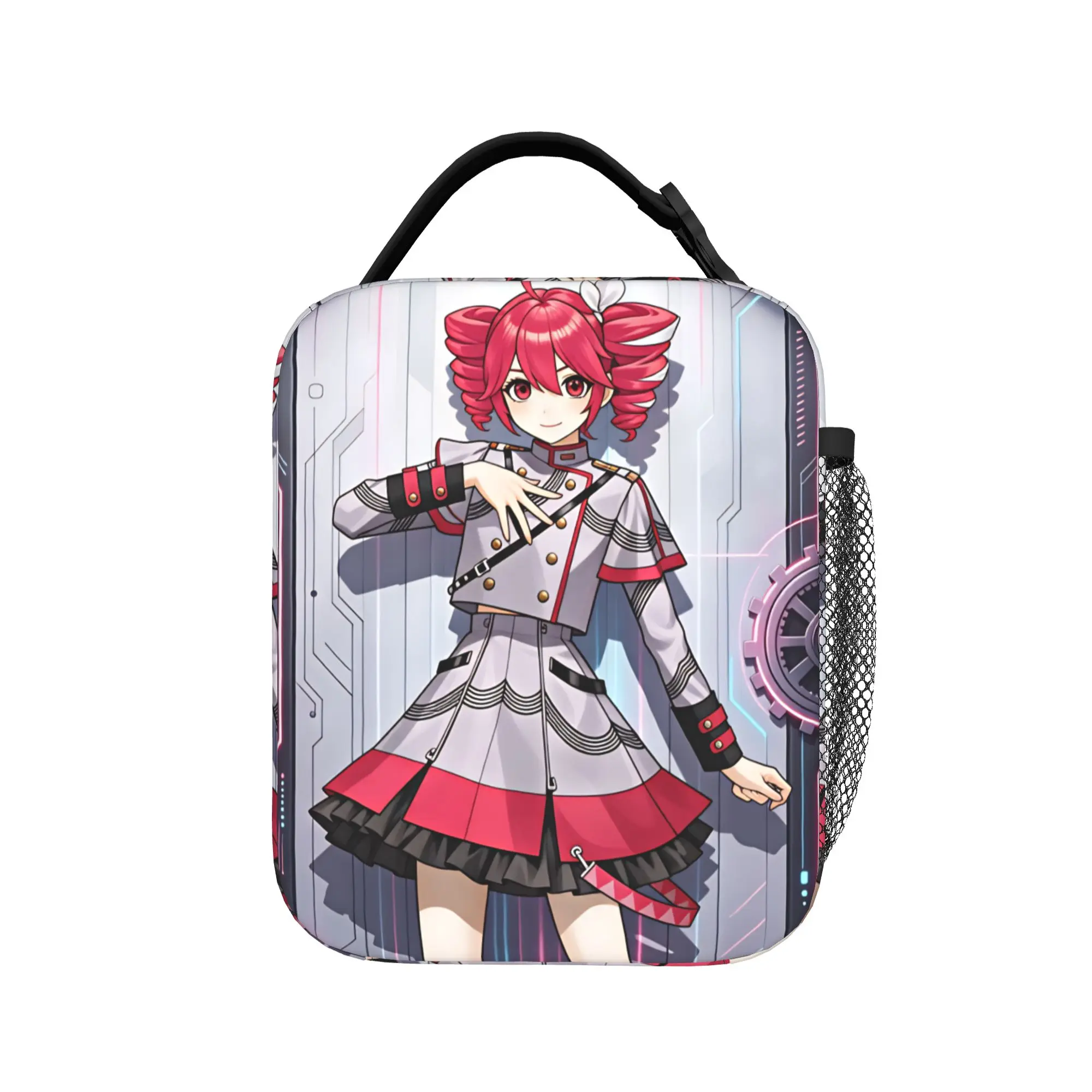 Niedliche Kasane Teto Lunch-Tasche für Outdoor-Picknicks, Vintage-Print, Thermotasche, Oxford, tragbare Kühltasche mit Reißverschluss