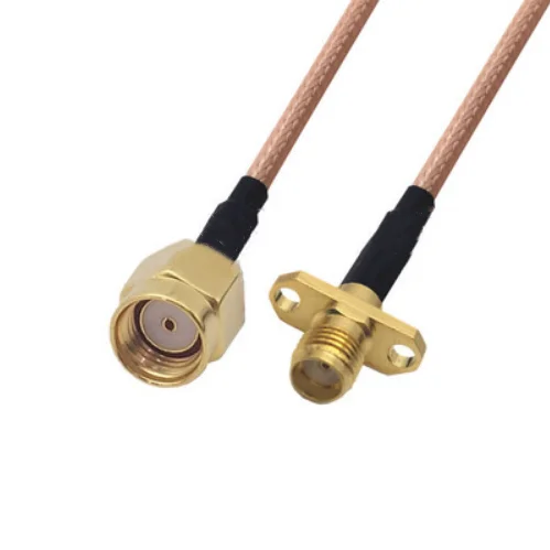 RG316 Cable SMA male to SMA Female 2 hole Flange Pigtail Jumper RG316 extend Cable