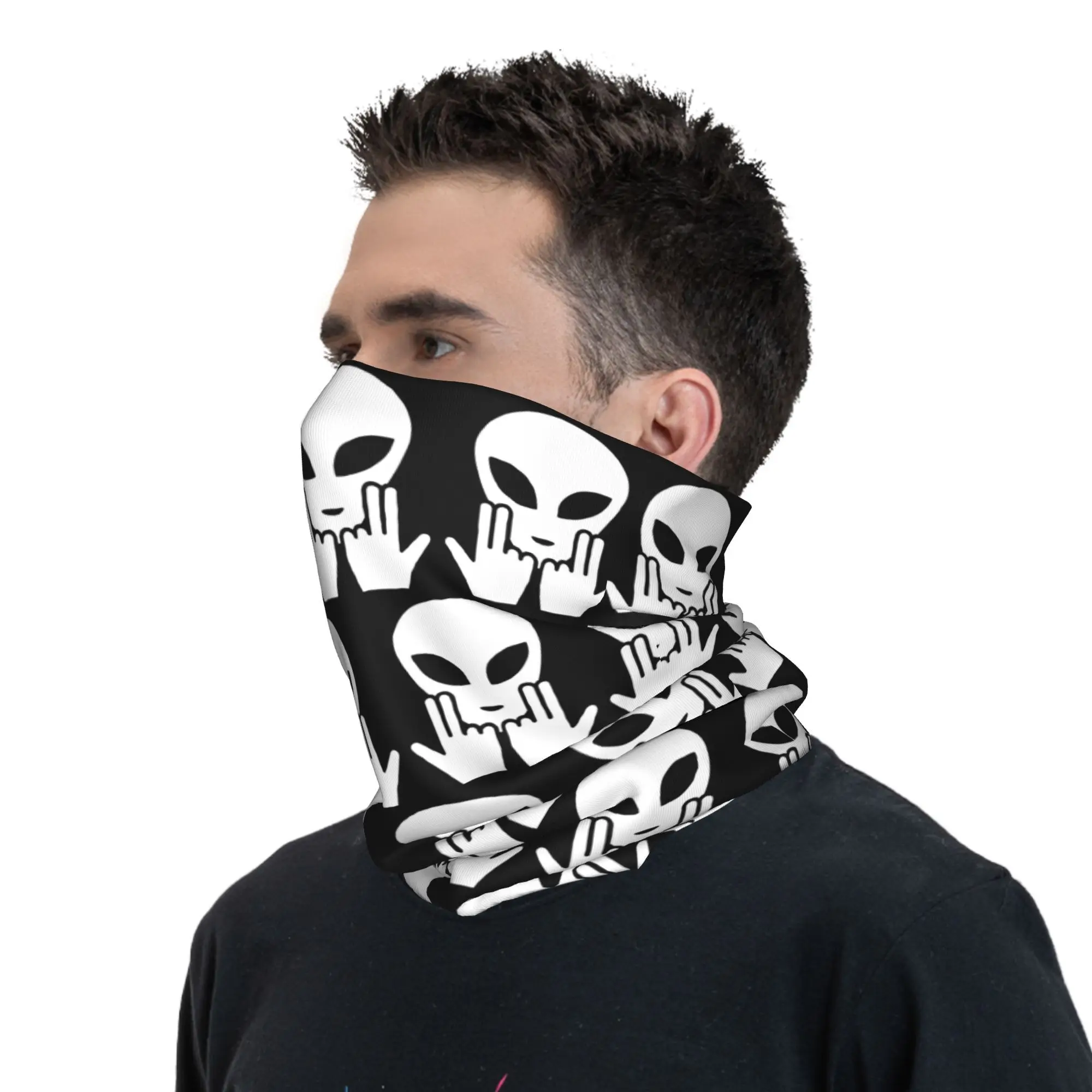 Custom JUL Rapper French Singer Bandana Neck Gaiter for Hiking Hunting Women Men Wrap Scarf  Headband Warmer