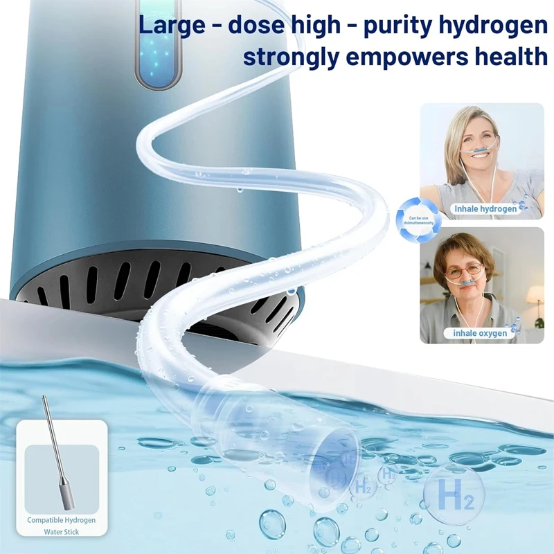 SPE PEM Tech Brown Gas Inhaler Hydrogen Generator 225ml Hydrogen  Inhalation Machine Brown Gas Generator H2 breathing Device