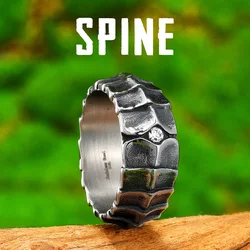Eivil Dragon Spine Scales Rings Stainless Steel Women Jewelry Punk Rock Vintage Cool Stuff Fashion Accessories Gift Wholesale
