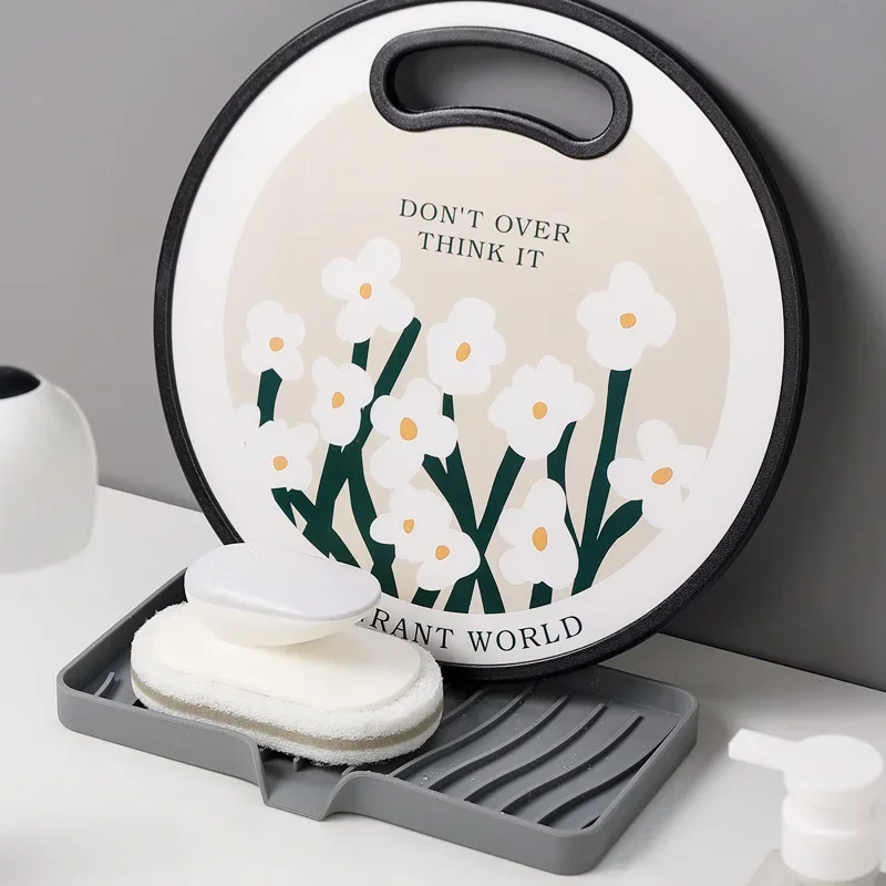 صندوق تصريف الصابون، صينية حوض المطبخ والحمام المضادة للانزلاق، طاولة الغسيل، صينية الصابون، لا حاجة لرف تصريف الحفر