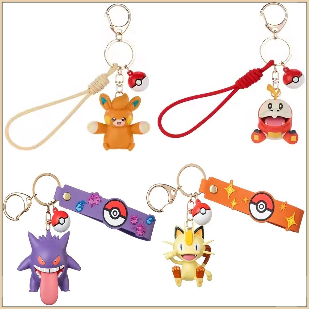 

New Pokemon Keychains Personalized and Fashionable Backpack Pendant Keyrings Car Key Chains Accessories Festival Creative Gifts