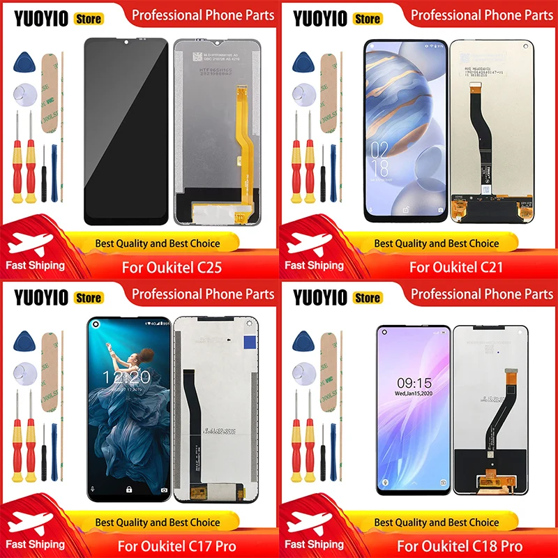 تقرير ونصيحة حول شاشة LCD لجهاز Oukitel C16 Pro