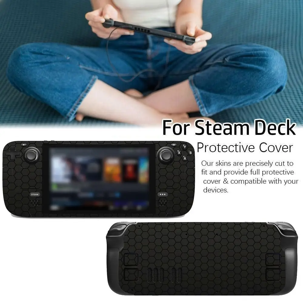 Vinil Estético Da Pele para Steam Deck Console, Conjunto Completo Decalque De Proteção, Tampa De Envolvimento Para Console De Válvula, Adesivos Premium