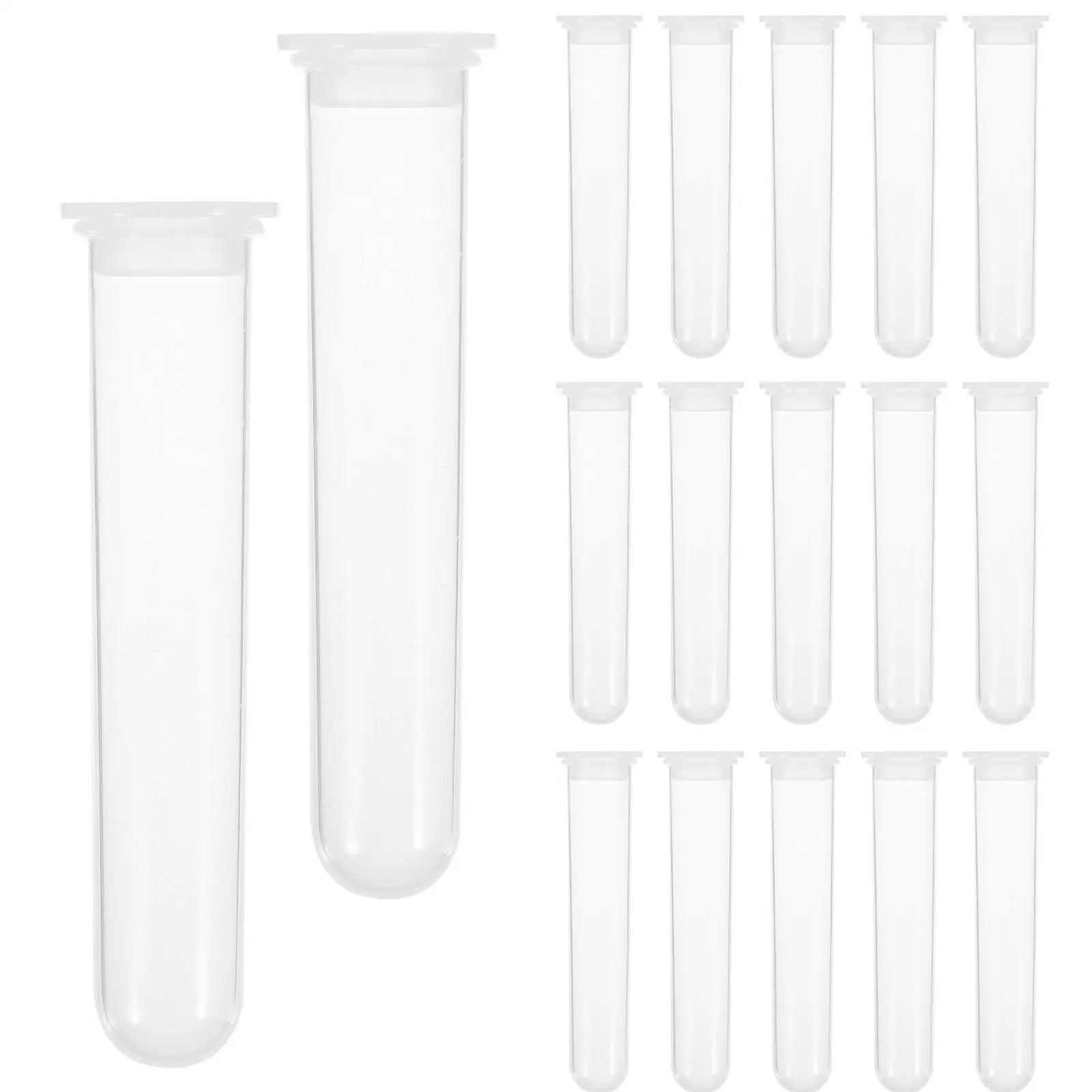 

100 pcs 2ml Tubes Laboratory Supplies Plastic Caps Round Bottom Molecular Biology Chemistry Testing Specimen Storage