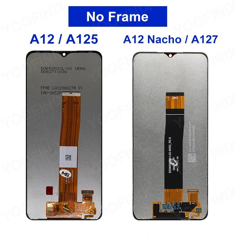 For Samsung Galaxy A12 Nacho LCD SM-A127F/DSN Display Touch Screen Digitizer For Samsung A12 LCD SM-A125F/DS Replacement Parts