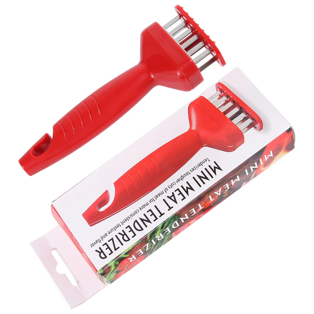 

Steak Pork Chop Widen Plastic Handle Efficient Meat Tenderizer Portable Steak Loosening Machine Cover Kitchen Meat Maker