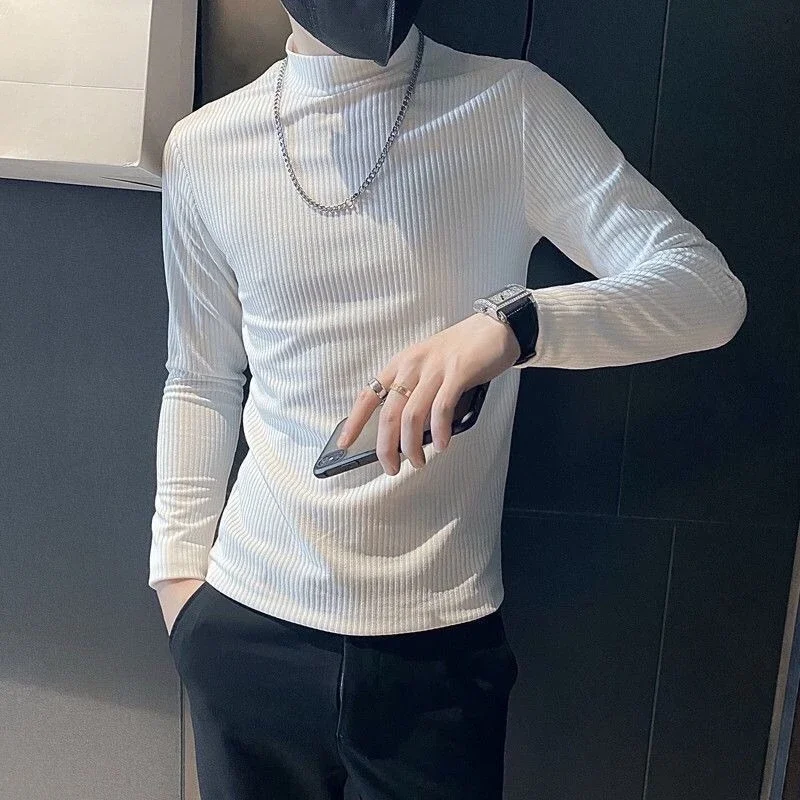 

Slim Fit Men's T-shirts Unicolor Xl Tops Quotes Korean Luxury Fashion Sweatshirt Trends 2025 Cotton Designer Xxl Male Pullover