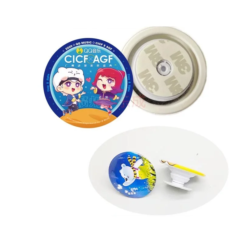 

50pcs 58mm pop button badge blank material phone holder button badge advertising equipment blank button badge