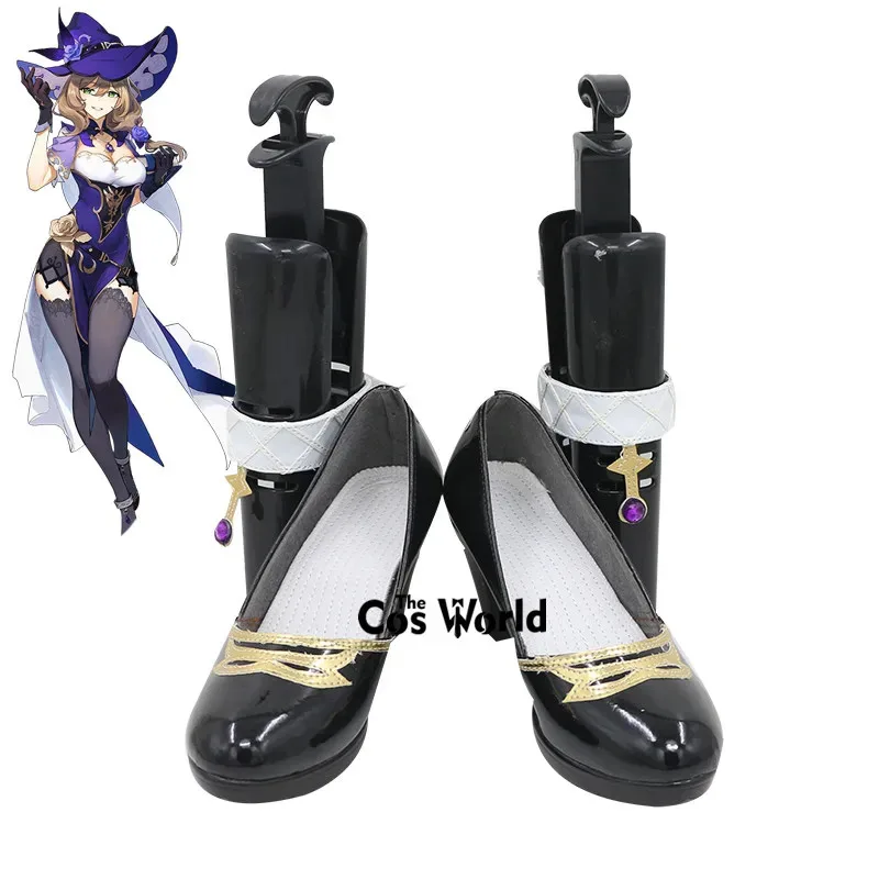 

Genshin Lisa Games Customize Cosplay High Heels Shoes