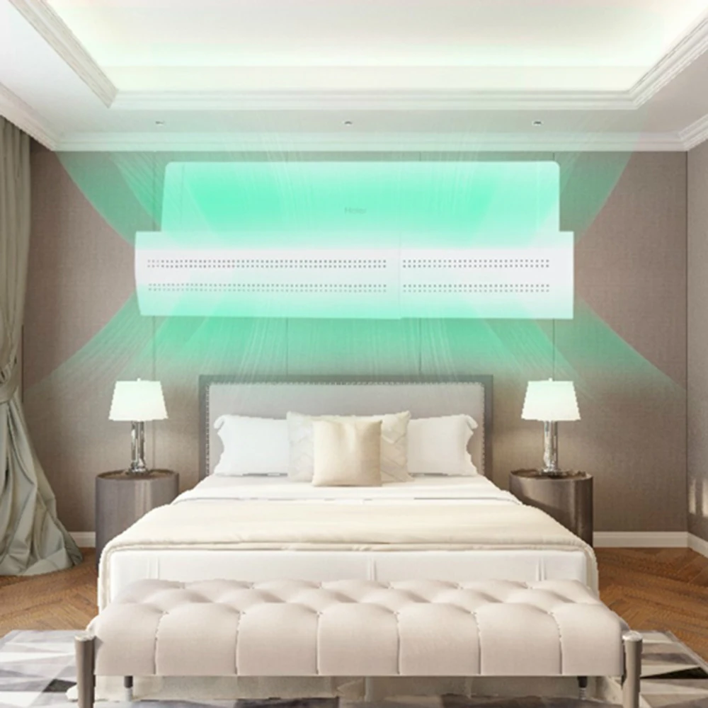 

1 шт. Регулируемый дефлектор для кондиционера, защитный экран от сквозняков, направляющая для воздуха, защита от ветра